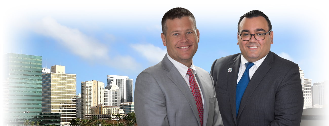 Attorney's Photo in front of Miami buildings